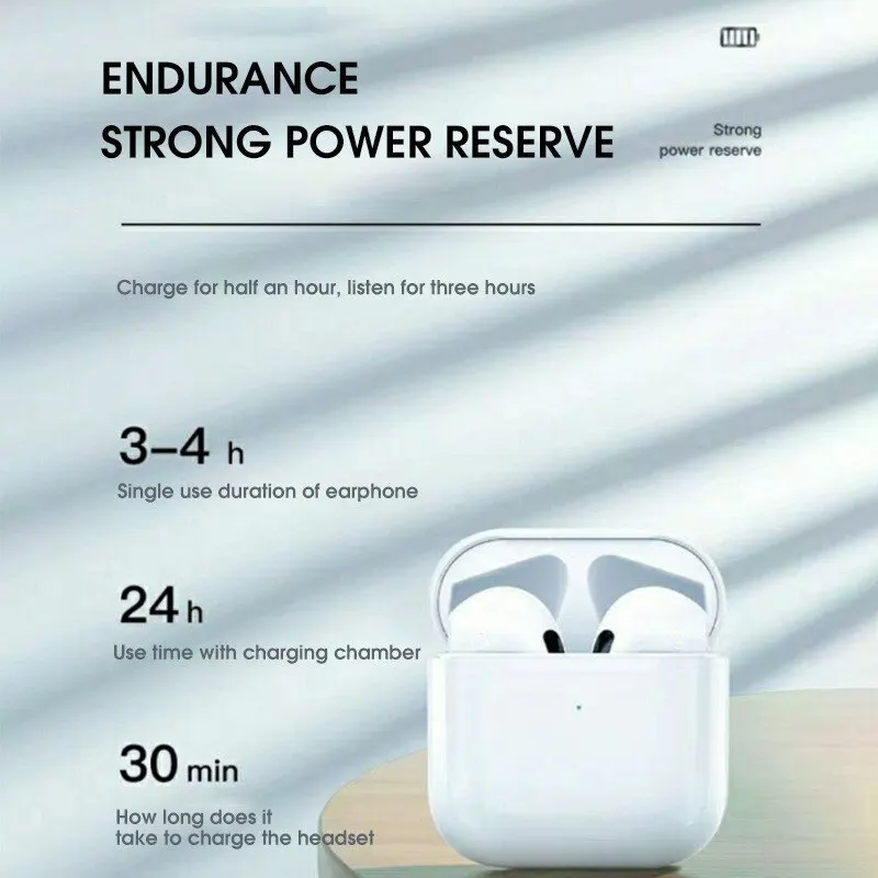 Air Pro 4 Auriculares Bluetooth Auriculares inalámbricos/manos libres con micrófono